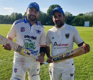 Nasir Mahmood (58 not out) and Mossa Azad (128 not out), Nothcliffe CC Partnership of 198 runs