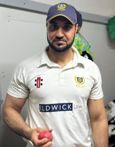 Hazrat Abbas, Rajput CC 5 for 15 runs